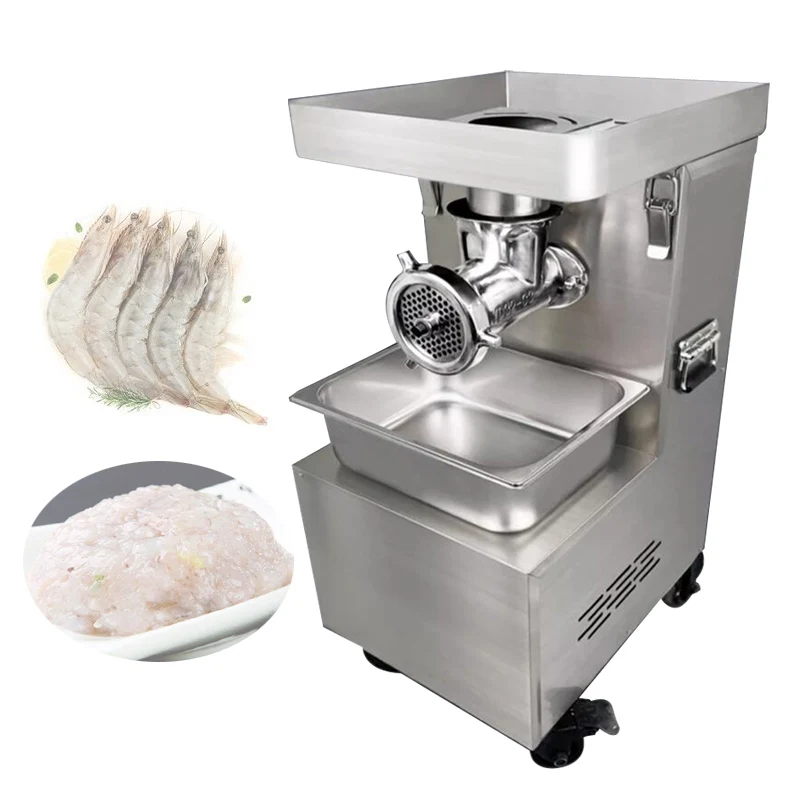 

Мясорубка Коммерческая электрическая из нержавеющей стали Мощная автоматическая многофункциональная начинка для колбас Мясорубка Vertica