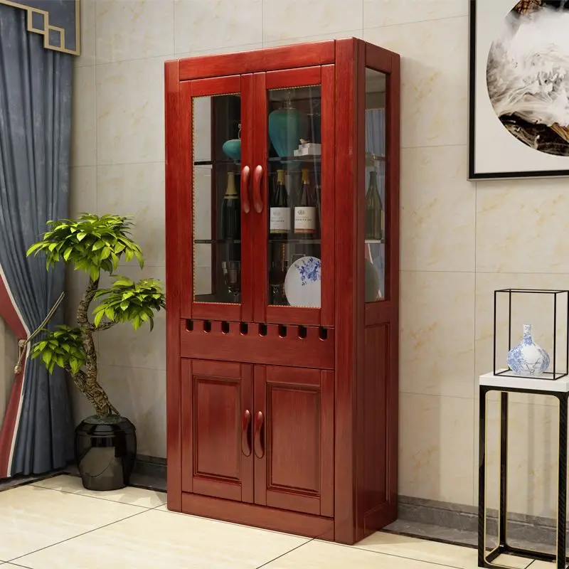 0,9 Meter Schuhschrank Typ Weinschrank aus massivem Holz