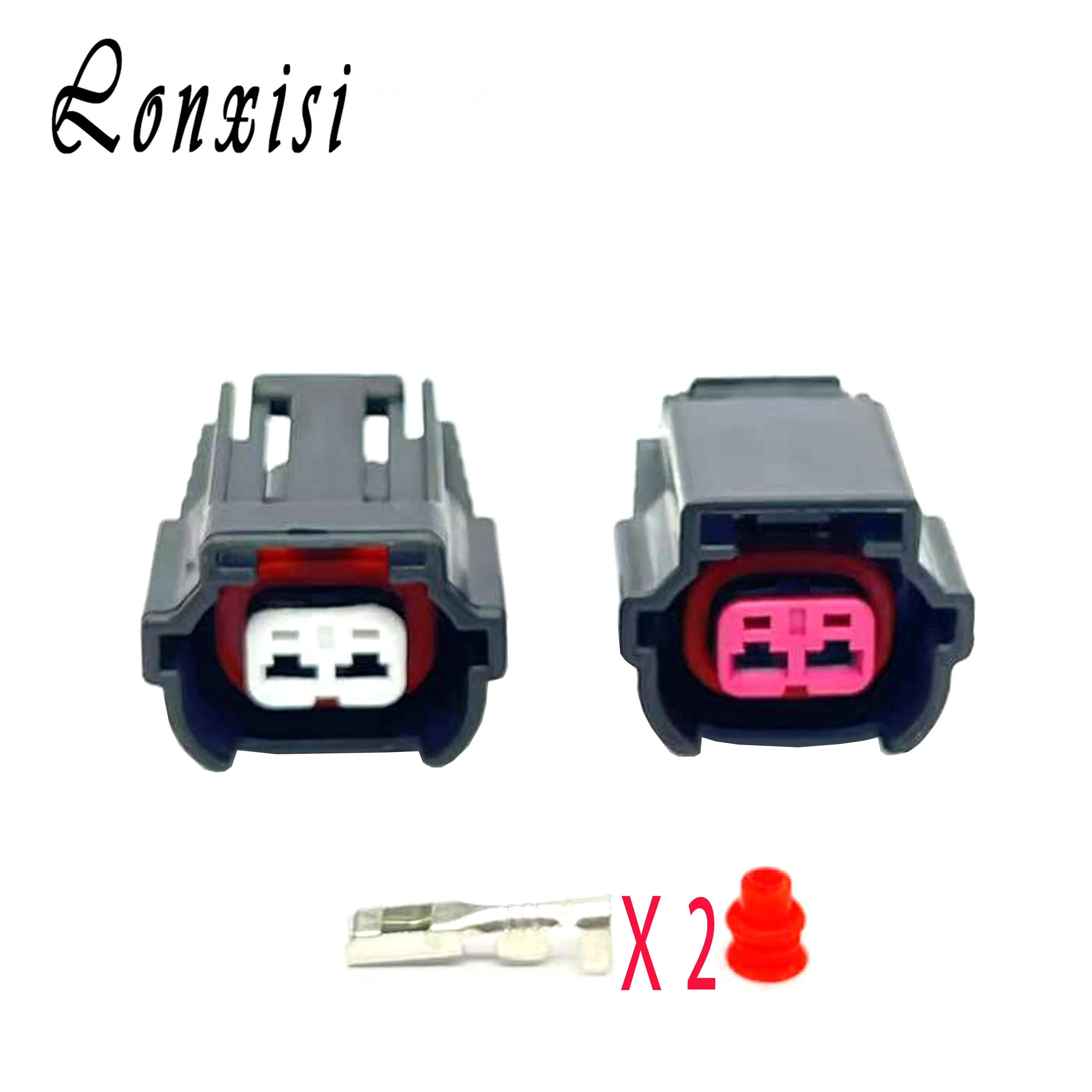 2 Pin Fuel Injector Connector 6195-0043 Female Plug 06A973722 For Golf Jetta Polo For A4 A6 Q3 Q5