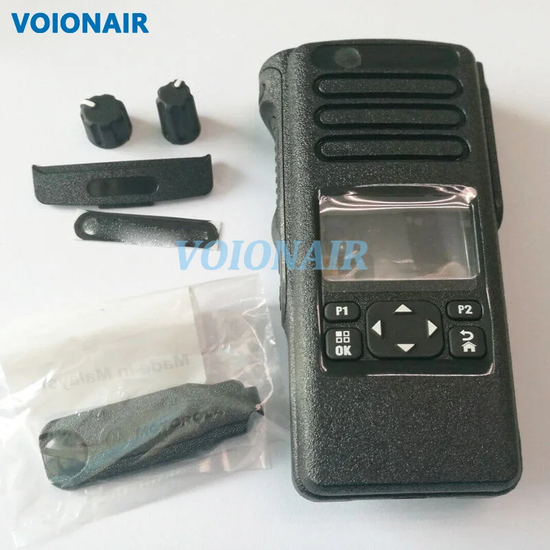 voionair-front-cover-housing-case-kit-with-speaker-for-motorola-dp4601-walkie-talkie-repair-parts