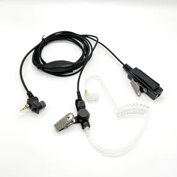 Auricular de tubo de aire PTT para Motorola, Radio bidireccional, MTH850, MTP850, MTH600, MTH650, MTH800, walkie-talkie