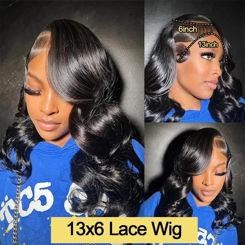 250 كثافة قصيرة بوب الجسم موجة 13x6 HD الدانتيل أمامي خصلات الشعر المستعار الإنسان 100% شعر الإنسان جاهز لارتداء 7x5 شعر مستعار بدون صمغ قبل قطعها