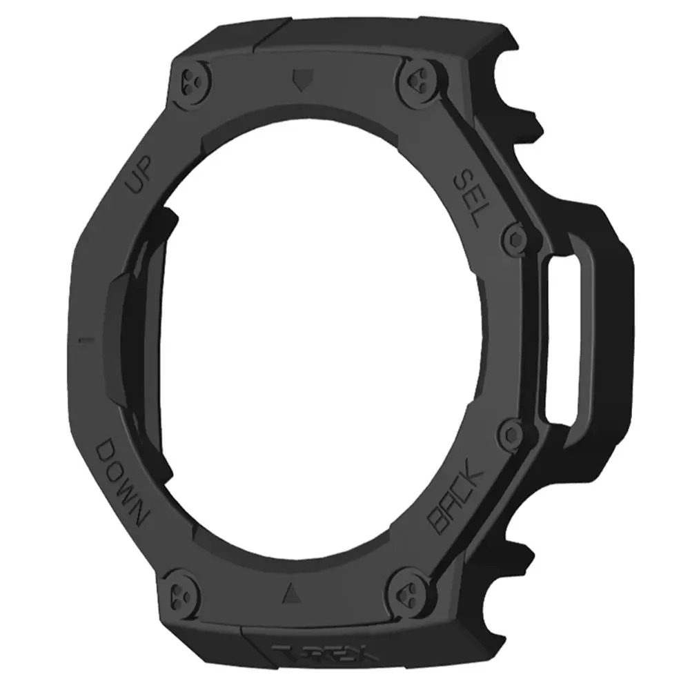 新しい PC 保護ケースアンチスクラッチスマートウォッチアクセサリースクリーンプロテクターバンパープロテクターフレーム Amazfit T-Rex 3