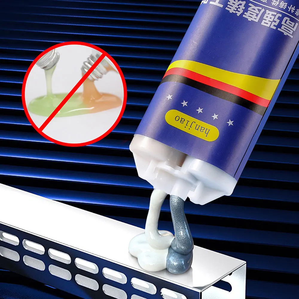 Extrusion Metal Repair Adhesive Industrial High Strength Bonding Sealant Weld Seam Metal Repair Agent Strong Casting AB Glues