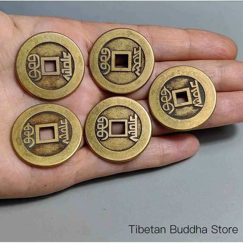 Copper coins, Five Emperors coins, ancient coins, pure copper engraved mother coins, Yongzheng, Jiaqing, Qianlong Tongbao large