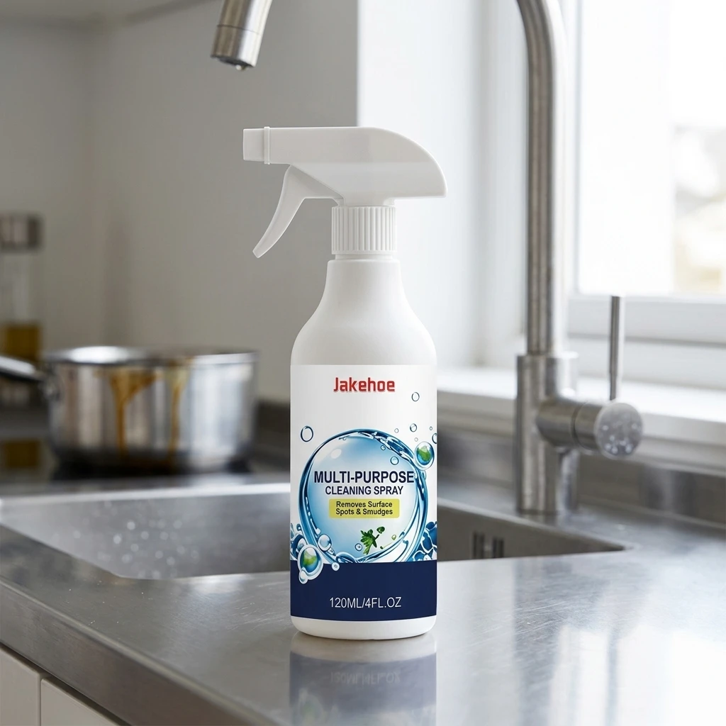 Multi Purpose Cleaner Powerful Cleaning Spray for Kitchen Bathroom Surface Grease Soap Scum Water Stain Remover 120ml