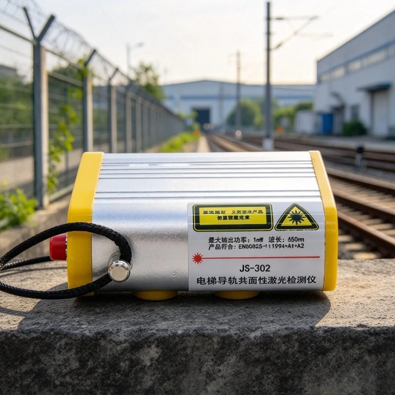 Elevator Guide Rail Coplanarity Laser Detector JS-302 Rail Calibration Ruler Laser Alignment Tool