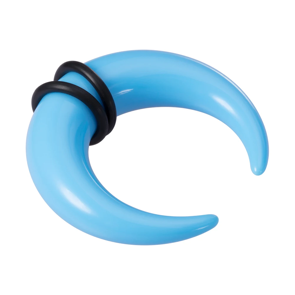 Acrylic C Shaped Taper Pincher Septum Rings, 2Pcs Set