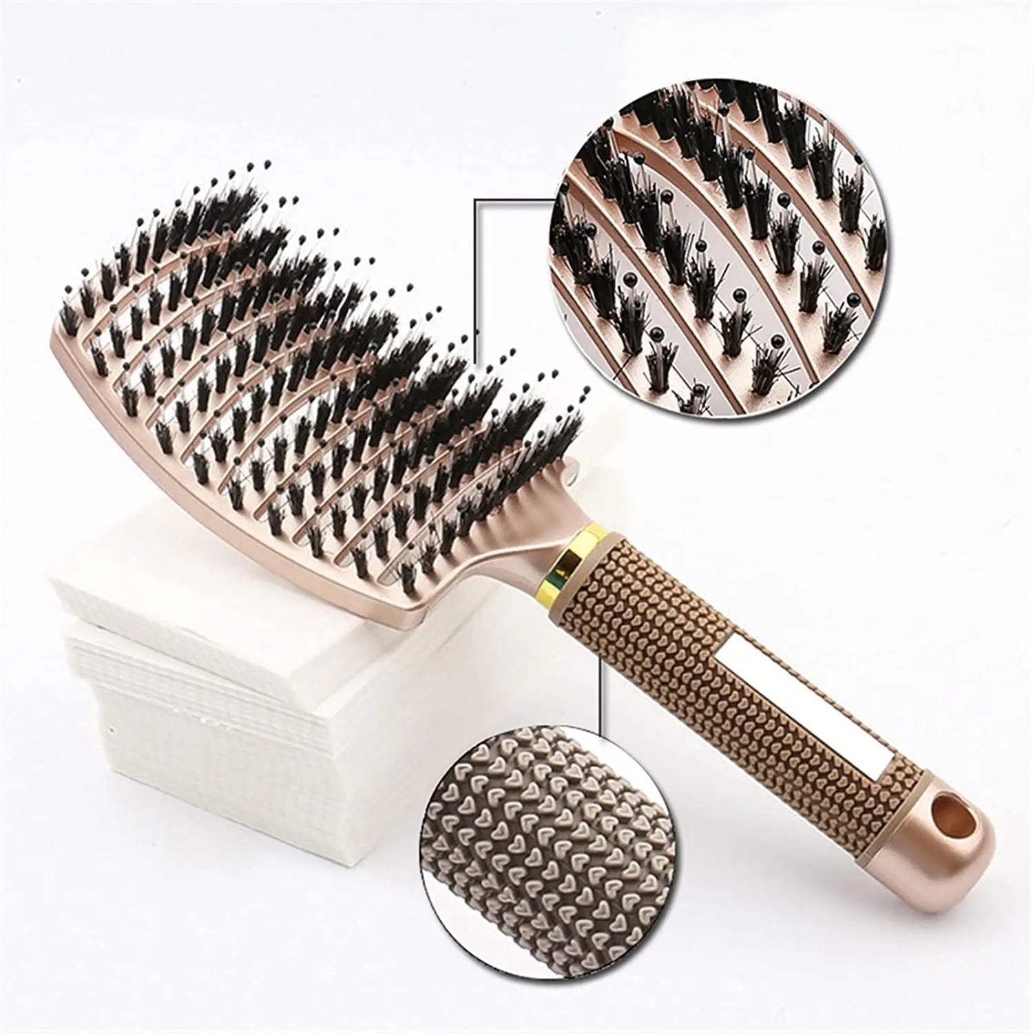 Large Curved Comb Bristle Scalp Massage Comb Women Root Fluffy Hair Brush Salon Homeshold Hairdressing Styling Tools Accessories