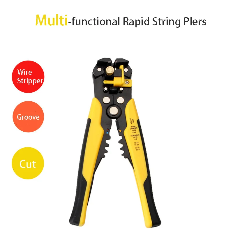 Multifunctional Automatic Wire Stripper Wire Cutter Cable Crimping Pliers Pulling Pliers  Electrician's Pliers Tool