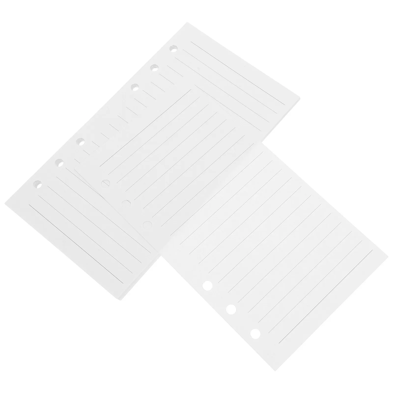 

45 Sheets A6 6-Ring Loose Leaf Refill Paper Lined Grid Filler for A6 Binders Budget Planner Notepad Replacement Students Office