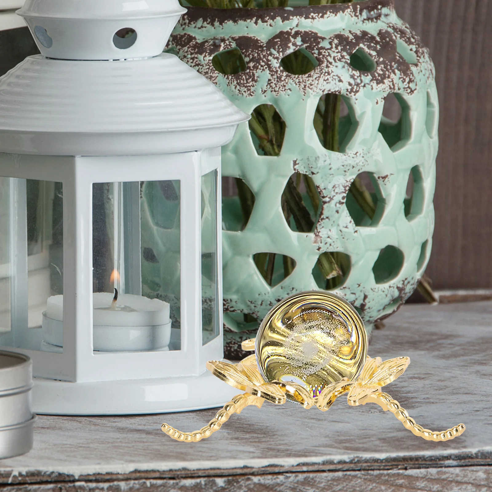 

1pc Metal Base Shape Desktop Decor Storage For Home Decor Display Storage Metal Crystal Ball Holder Rack Display Rack Gift