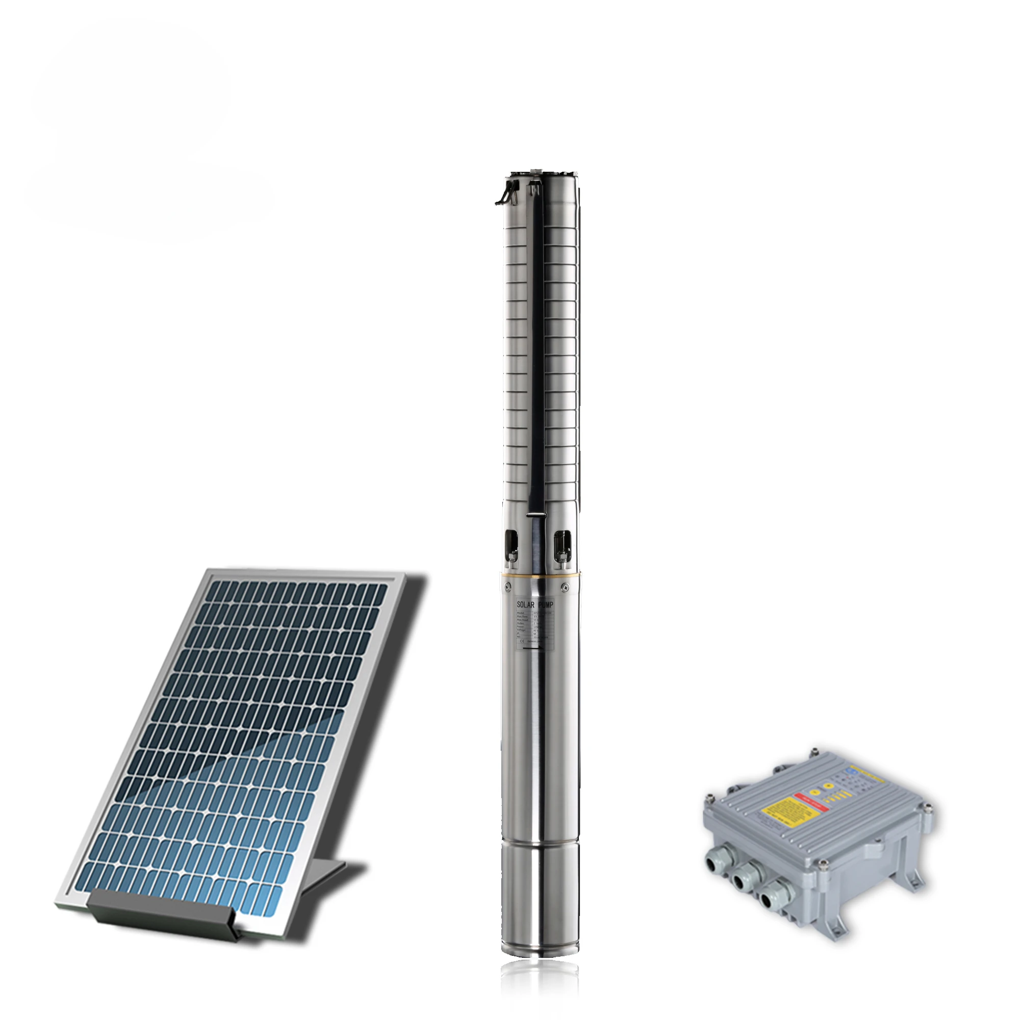 

4inch Solar Submersible Water Pump,Stainless Steel Irrigation Pump, Pump System