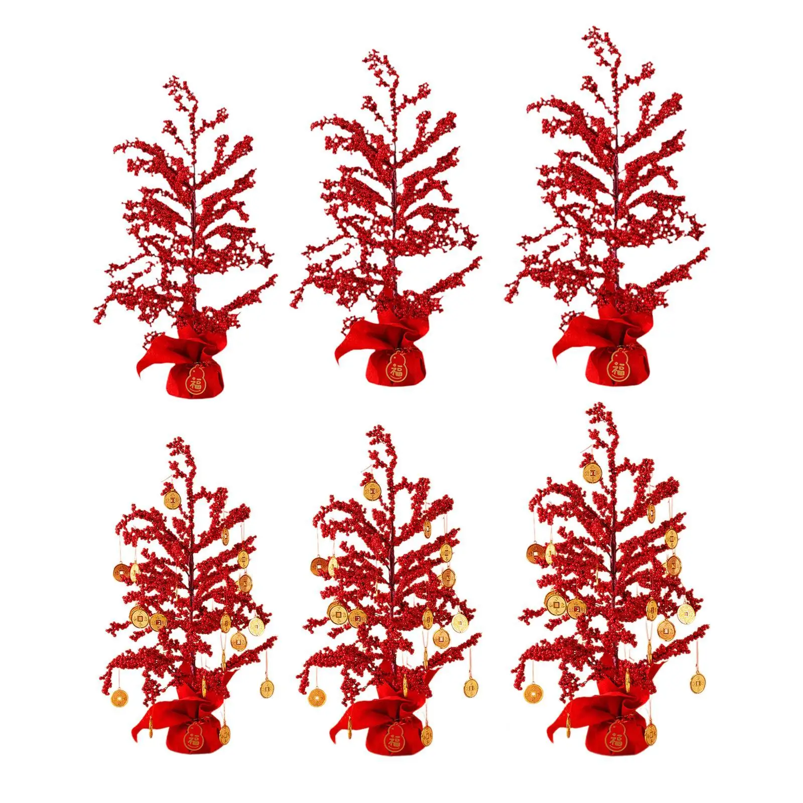 

Artificial Red Berry Tree Gift New Year Decoration for Home Holiday New Year