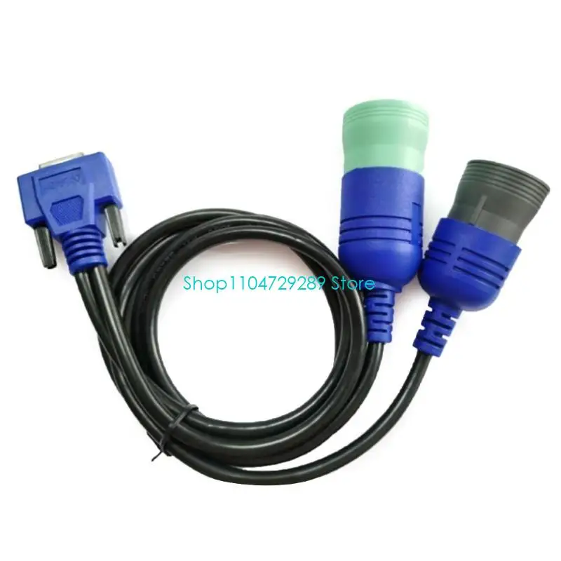 Multipurpose 6Pin&9Pin Truck Diagnostic Cable Adapter Connector Fit for Diesels Engine Analysis, Maintenance Use 493148