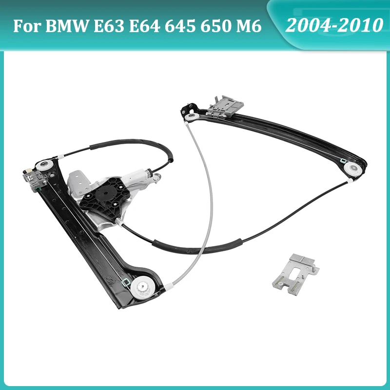 

Electric Power Window Regulator Front Right Passenger Side Compatible for BMW E63 E64 645 650 M6 2004-2010 Replace 51337184390