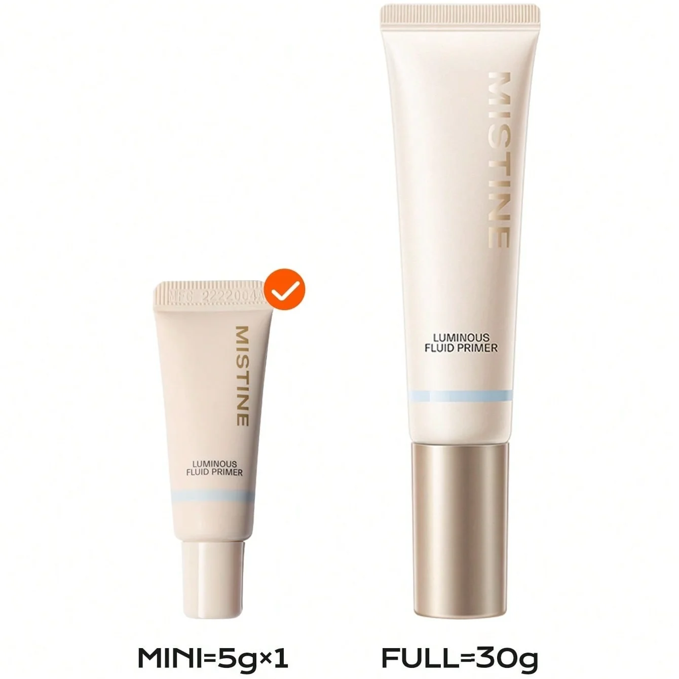 Mistine Mini Hydrating Foundation Primer แต่งหน้า Primer สําหรับทุกสภาพผิว Skin Perfecting & Smoothing แต่งหน้า Base 5g 1 pc