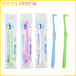 4pcs Orthodontic Toothbrush Clean Teeth Gap Floss Oral Hygiene Teeth Braces Brush Pointed Head Soft Hair Correction Tooth brush