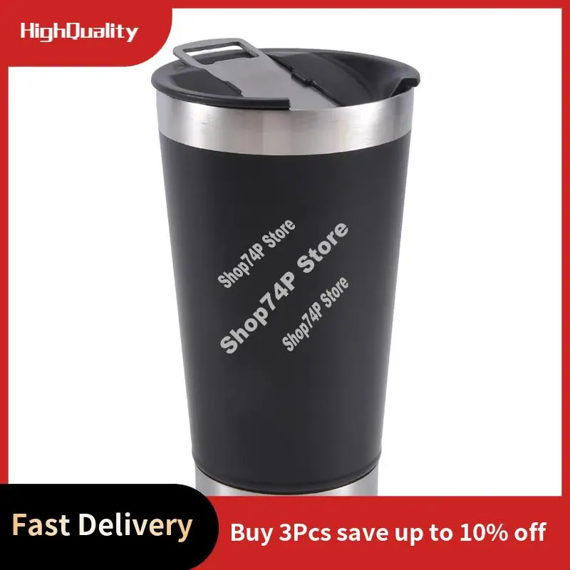 

ABJY-Cold Beer Cups With Bottle Opener Lid Stainless Steel Insulation Water Coffee Mugs For Tea Thermal Insulation Drinkware Dur