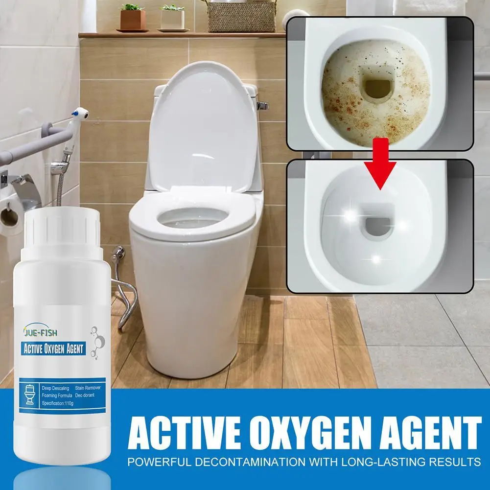 Toilet Oxygen Activator Cleans The Toilet Unique Active Oxygen Component Bathroom Kitchen Environmentally-friendly