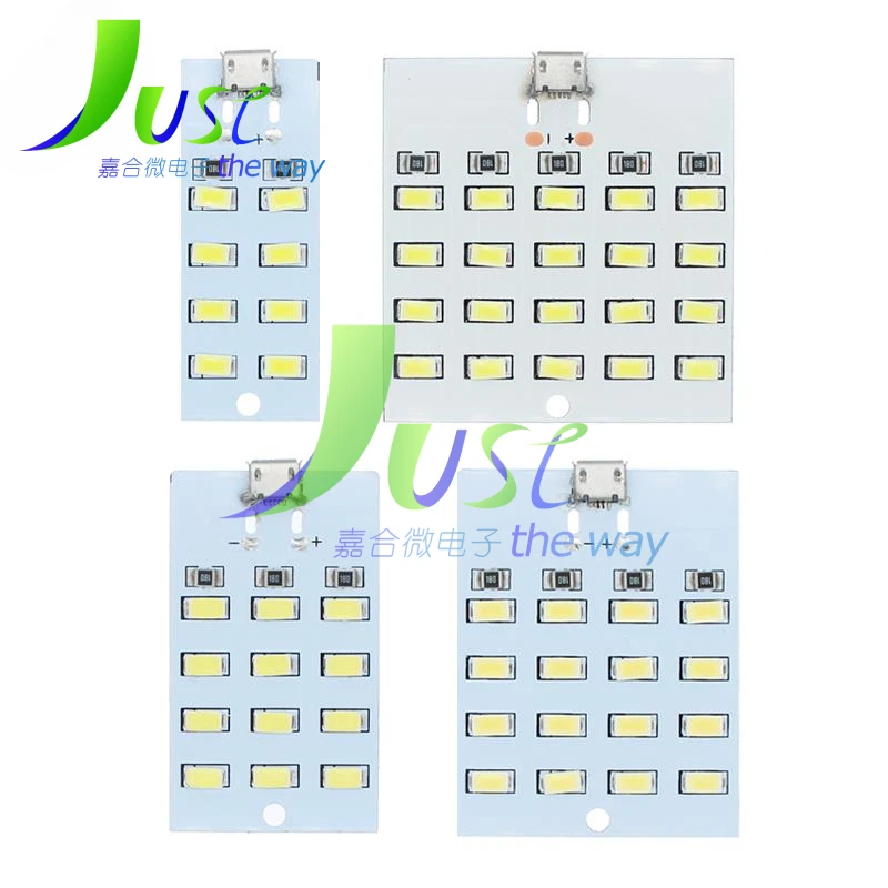 1PCS high quality 5730 smd 5V 430mA~470mA White Mirco Usb 5730 LED lighting panel USB mobile light Emergency light night light