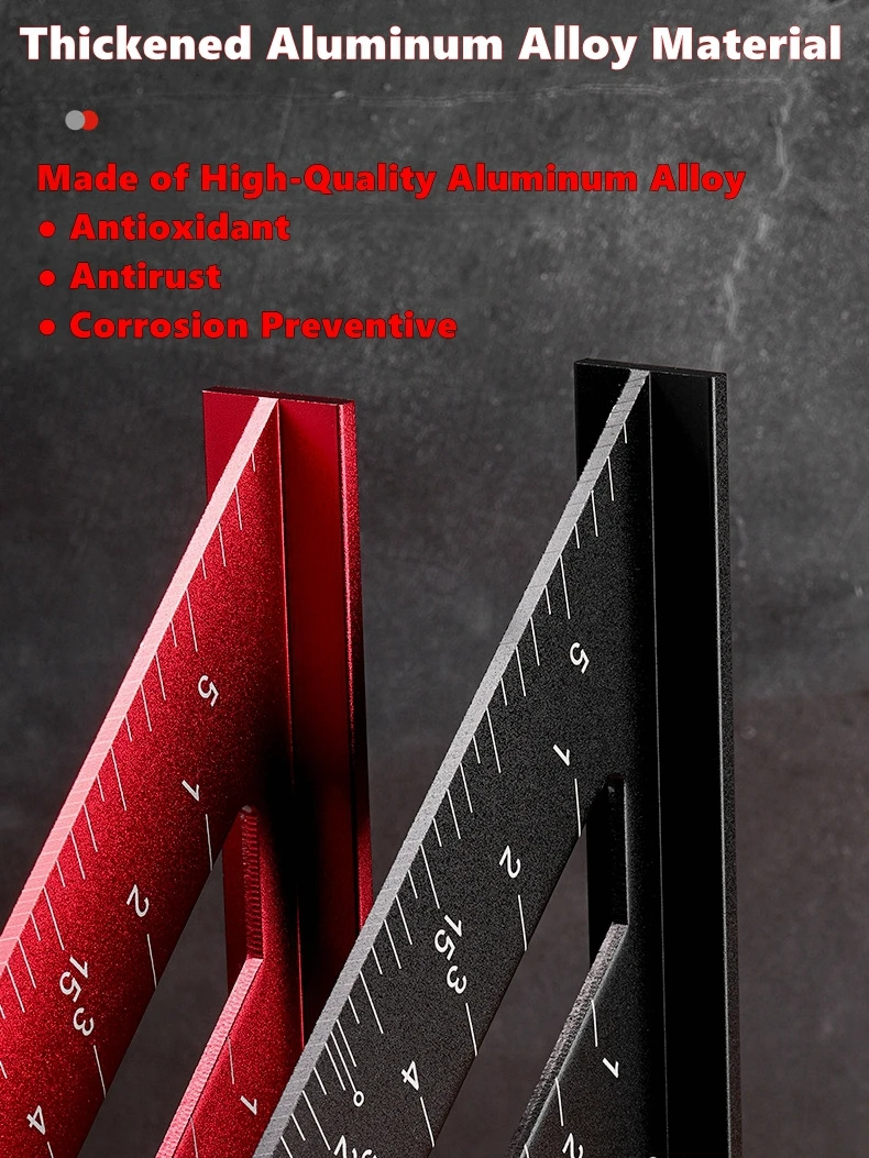 Aluminum Alloy Triangle Measuring Ruler 5