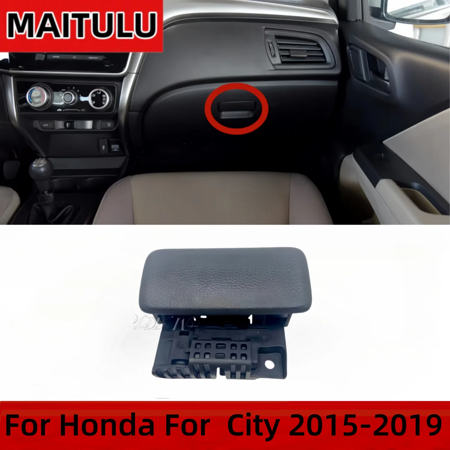 1 Pcs Car Glove Box Latch Open Handle Buckle For Honda City  2015 2016 2017 2018 2019
