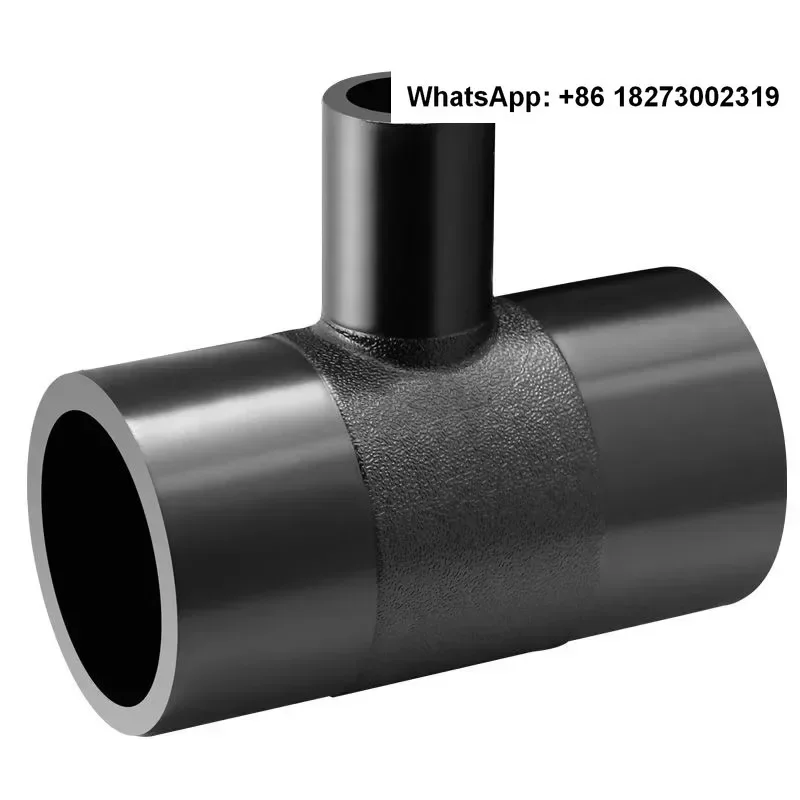 PE pipe docking type reducing tee hot melt variable diameter 160 110 200/315/90 new material for water supply pipe