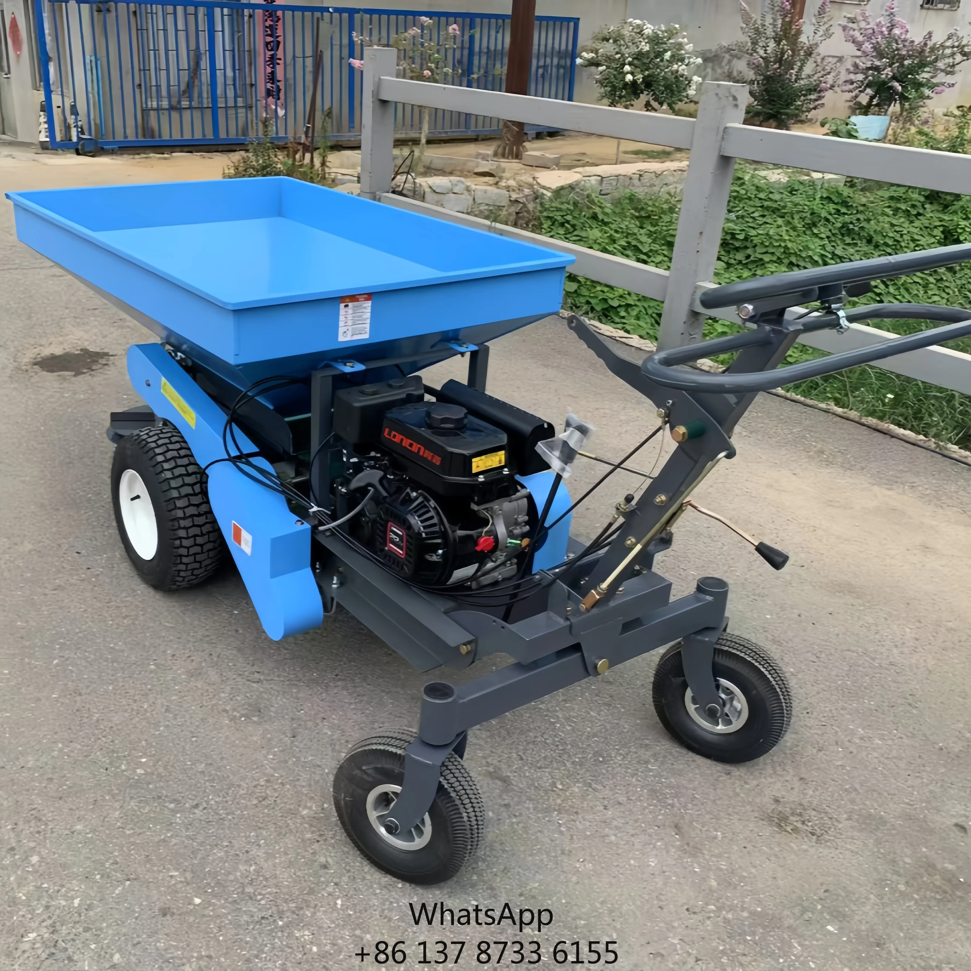 Ce Certified Manual Self-propelled Dual-purpose Rotary Lawn Feed Spreader And Farmland Fertilizer Spreader