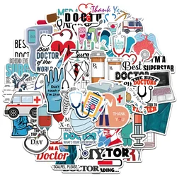 10/30/50PCS Cartoon Doctor Medical Equipment Series Stickers Gift Toy Bags Luggage DIY Helmet Laptop iPad Gift Diary Wholesale