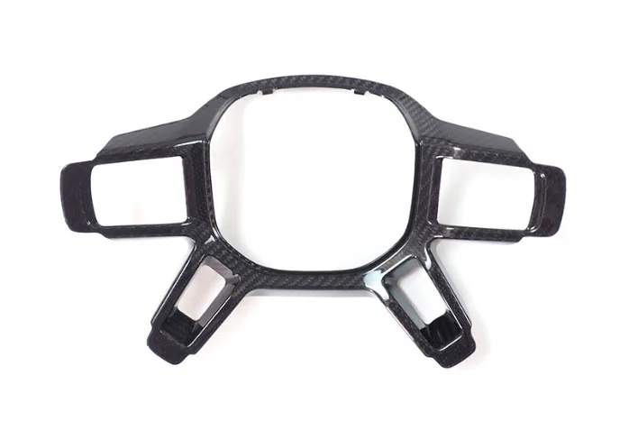 steering wheel Frame Cover for L663 New defender 90 110 130 2020+ with ABS carbon fiber Glossy black Matte Black Chrome