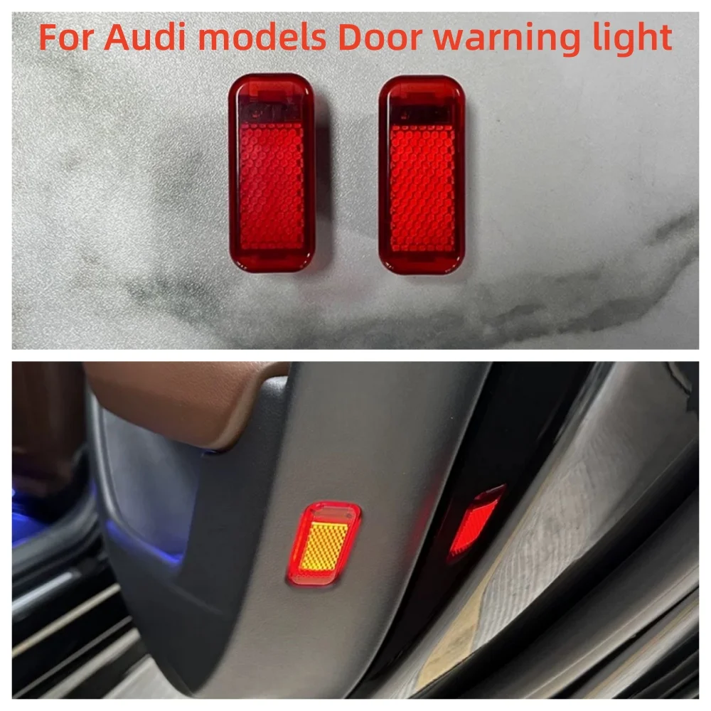 LED door warning lights are applicable to Audi models A3 A4 Q3 Q5 A5 A6 Q7 Q2 Q5 Battery plug-in and play vehicle upgrade parts