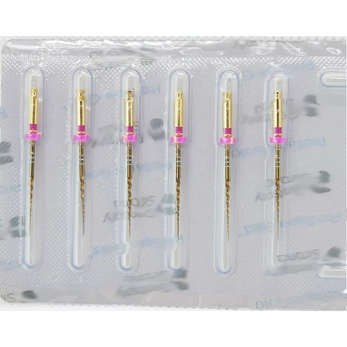 Imagen 2 del producto 1 paquete de limas de oro cónicas para dentista profesional, SX-F3, motor rotativo Endo, uso de conducto radicular, archivo NITI, endodoncia Dental