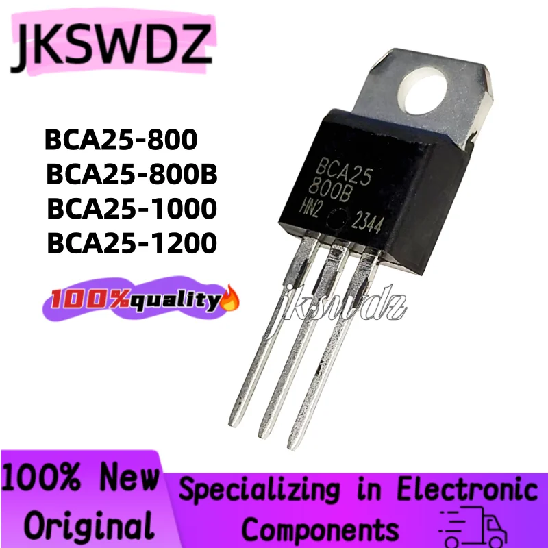 

10Uds 100% NEW BCA25-800 BCA25800 BCA25-800B BCA25800B BCA25-1000 BCA25100 BCA25-1200 TO-220 800v tiristor