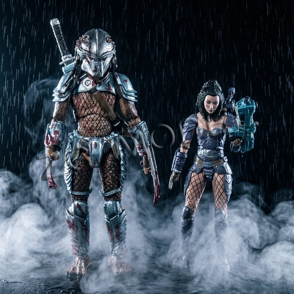 Figura de Acción NECA Alien VS Predator de 22cm 18cm, Depredador Anciano Enmascarado, Machiko Noguchi, Modelo Coleccionable de PVC, Regalos