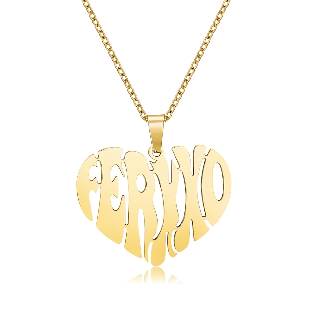 

Ferxxo Heart Pendant Necklace Stainless Steel High Quality Singer Music Fans Jewelry Accessories Gifts