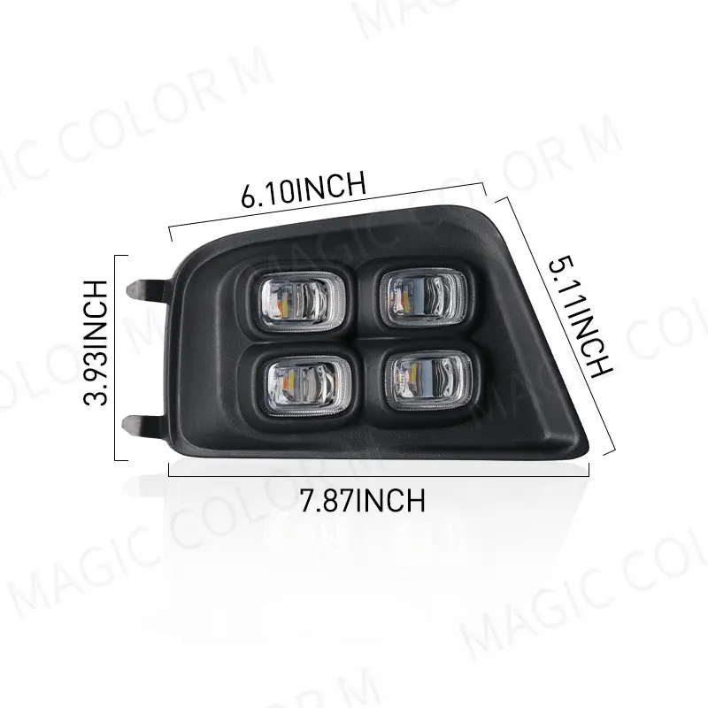 Car DRL For Toyota Tacoma 2012 2013 2014 2015 LED Daytime Running Lights Daylight Turn Signal Driving Auto Styling Fog Lamp 2pcs
