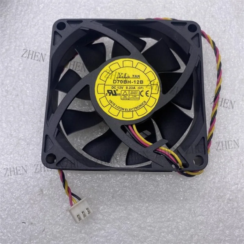 

Y для Y.L.FAN D70BH-12B DC12V 0,23A 7CM 7015 3-проводной охлаждающий вентилятор