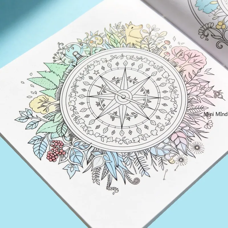 An Adult Decompression Coloring Picture Book, Featuring Dreamy Forest Patterns, Vivid Animal/Plant/Castle Patterns, Art Gifts