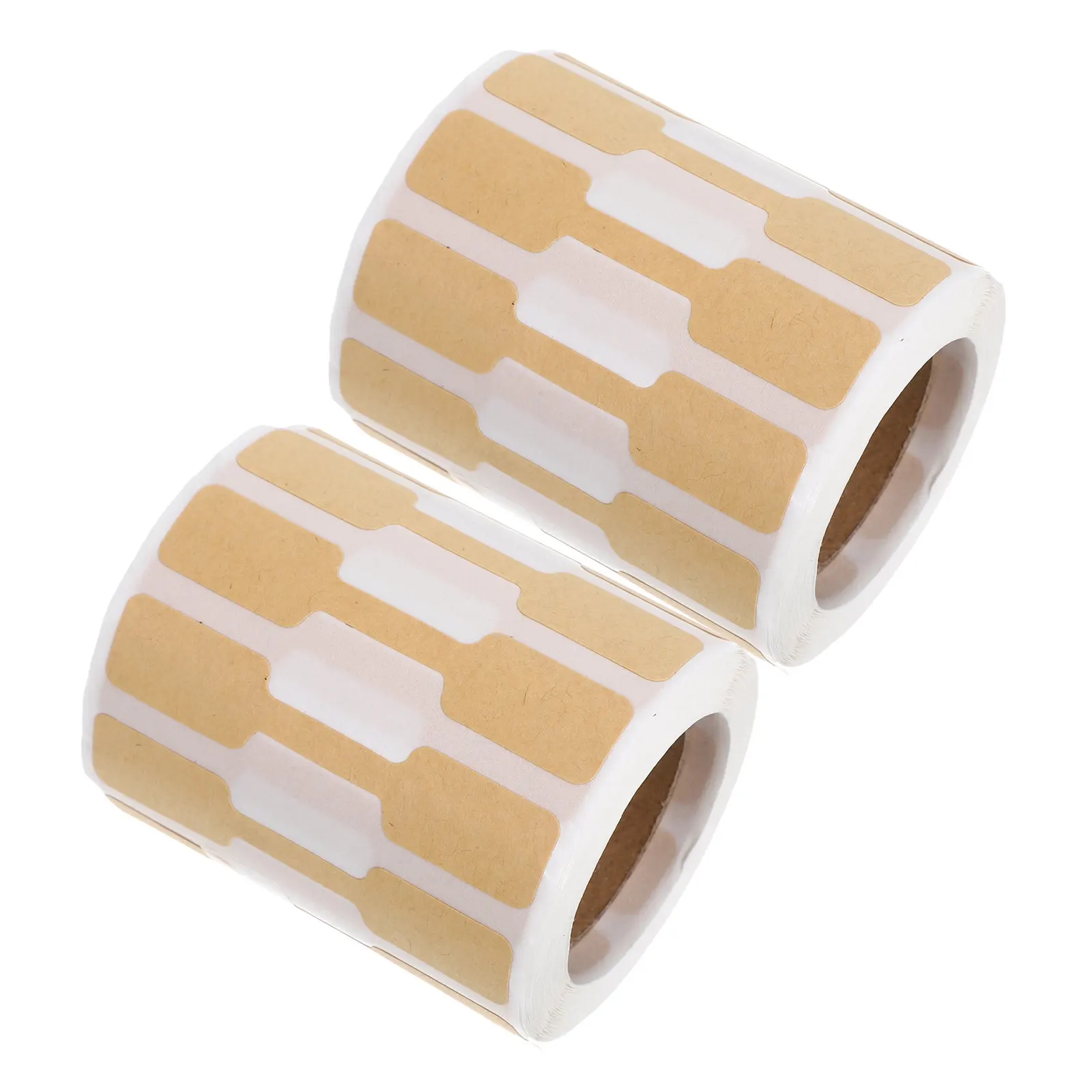 500Pcs Jewelry Price Tags Stickers Self Adhesive Kraft Paper Tear Resistant Writable Price Labels for Jewelry Market Display