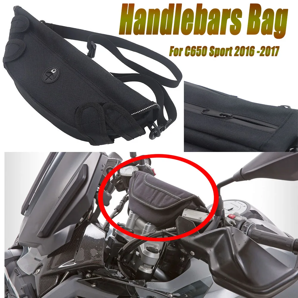 

For BMW C650 Sport 2016 2017 Universal Motorcycle Handlebars Phone CPS Navigation Package Storage Bag Holder Screen Phone GS