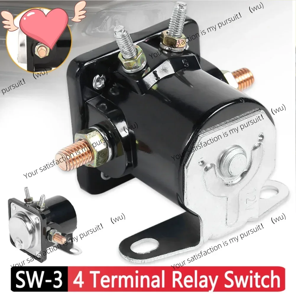 ZOCI-SW-3 Heavy Duty Vehicle Start Solenoid Relay Switch, Four-Terminal Normally Open, for Ford 12 Volts