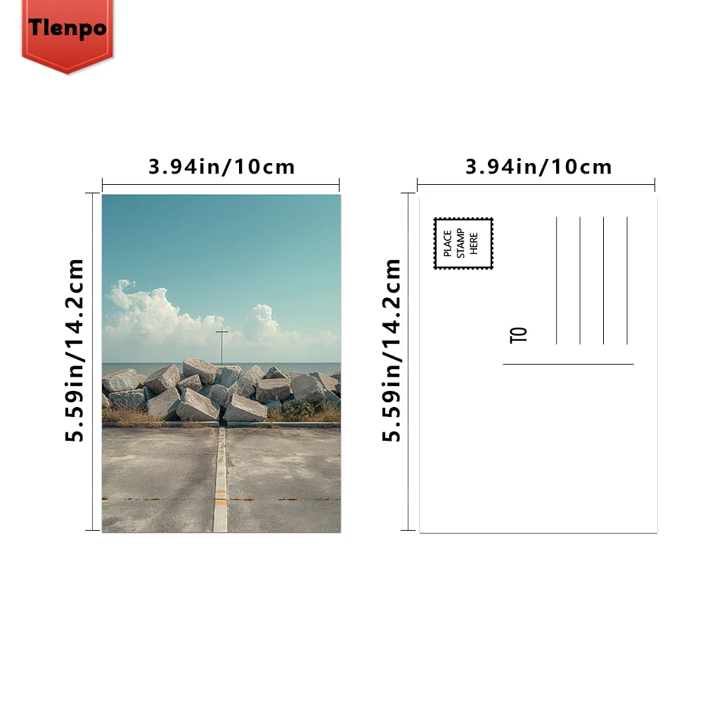 32개, 고화질 바다 풍경 엽서, 인사말 카드, DIY 엽서, 장식품, 수집품 및 선물용