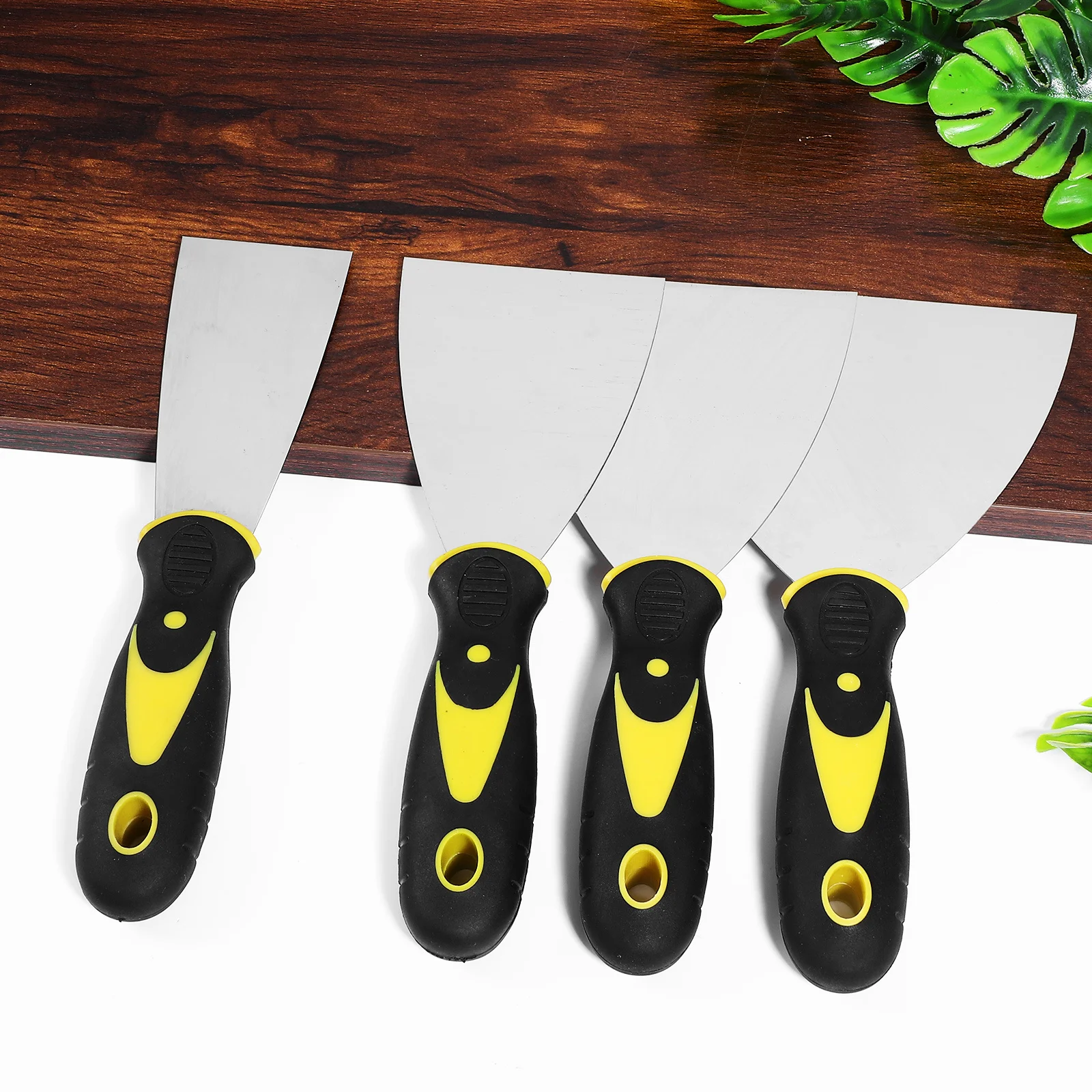 8 قطعة مجموعة السكاكين الرمادية الزيتية ملاعق الفولاذ المقاوم للصدأ لإصلاح الجدار أدوات مكشطة دريوال الترقيع خلفية تنعيم أداة اليد