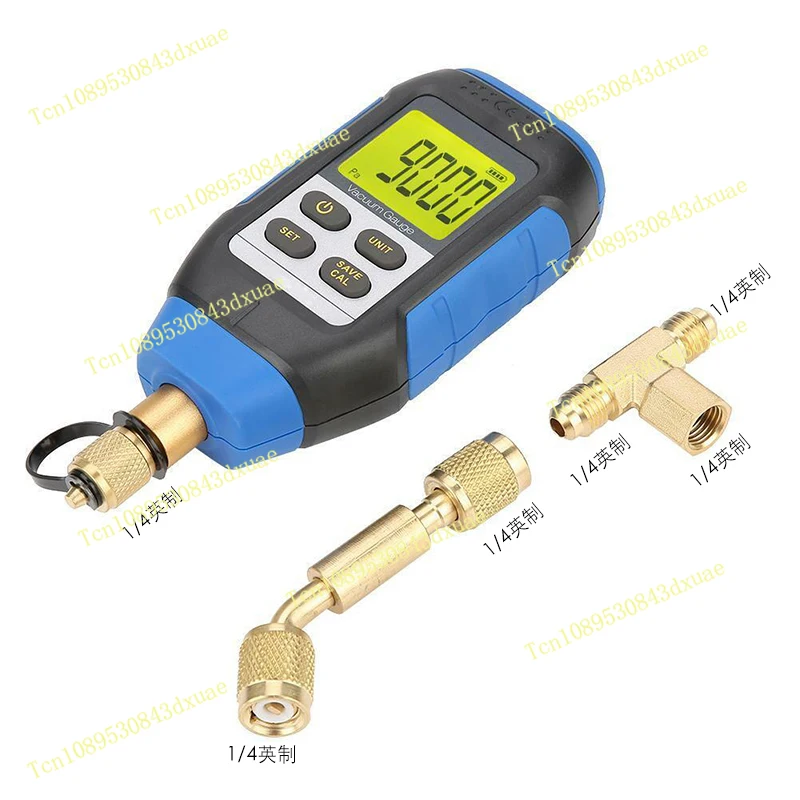 VMV-1 Digital Display Vacuum Gauge Absolute Pressure Gauge Digital Display Electronic High-precision Pressure Counter，Anemometer