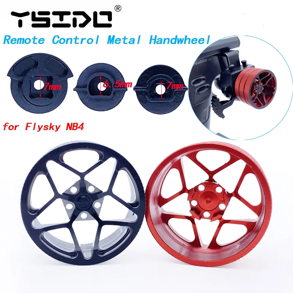 Aluminium Remote Control Steering Wheel Handwheel for RC Transmitter TQI Flysky Noble NB4 X6 X4 SANWA MT44 Futaba 7PX 4PX RC4GS
