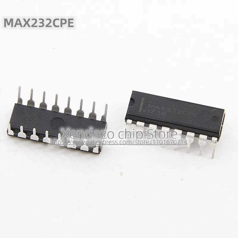 10pcs/lot MAX3232CPE MAX3232 DIP-16 package RS-232 transceiver/Driver chip