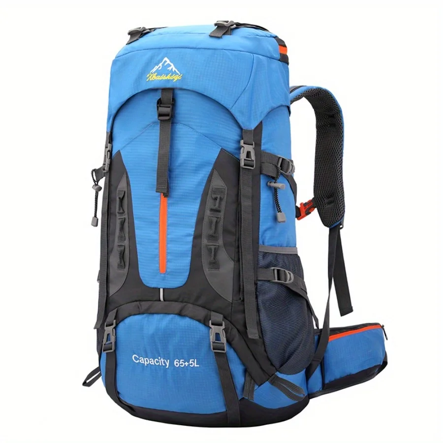 2026 التخييم حقائب ظهر للتنزه 70L حقيبة كبيرة في الهواء الطلق على ظهره النايلون الرجال تسلق الظهر الرياضة حقيبة سفر الرجال على ظهره