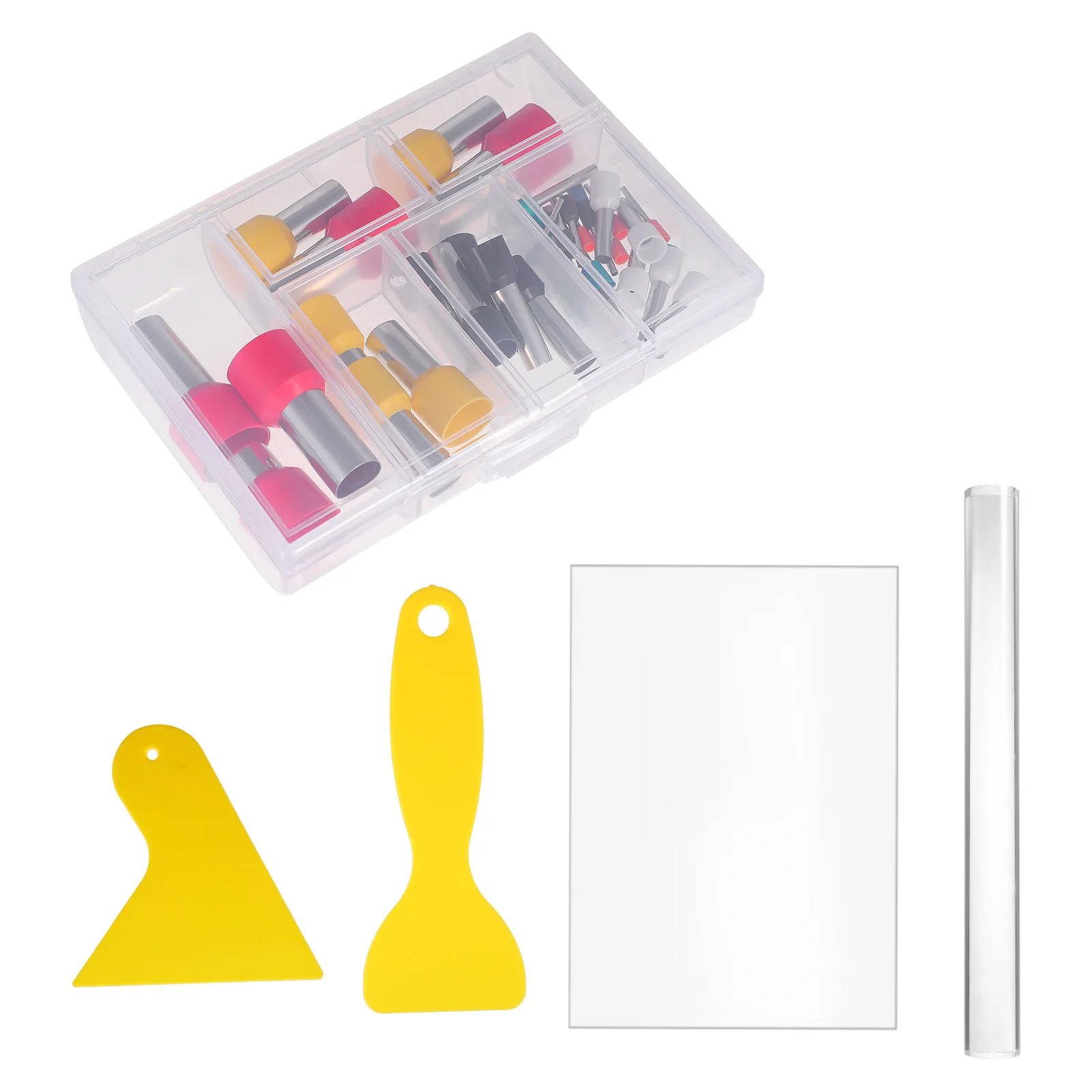 

Polymer Tool Set Round Circle Ring Cutter Clay Backing Board Pottery Modeling Tool Hollow Punch Cutter Clay Craft Scraper