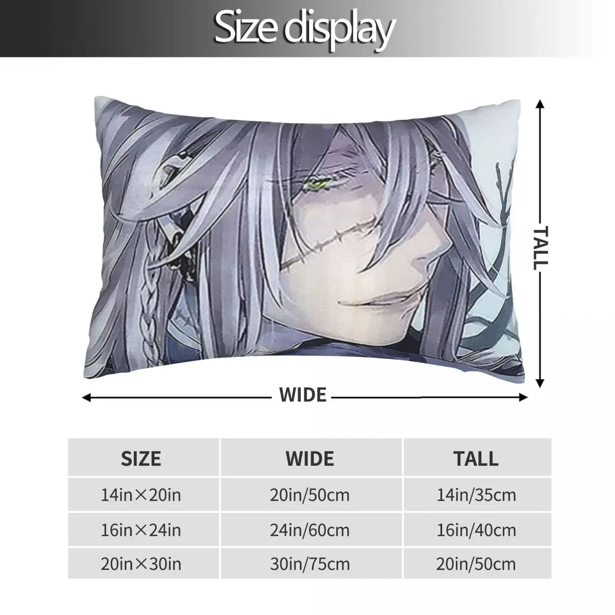Undertaker Black Butler Rectangle Pillowcase Cushion Cover Decorative Bedroom Bed Home Comfort Throw Pillow - view 5